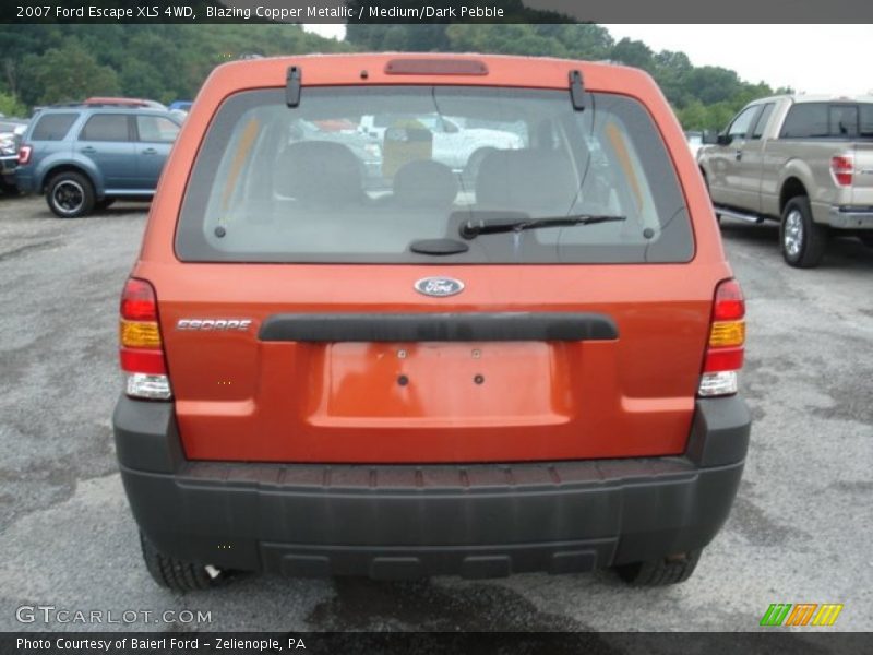 Blazing Copper Metallic / Medium/Dark Pebble 2007 Ford Escape XLS 4WD