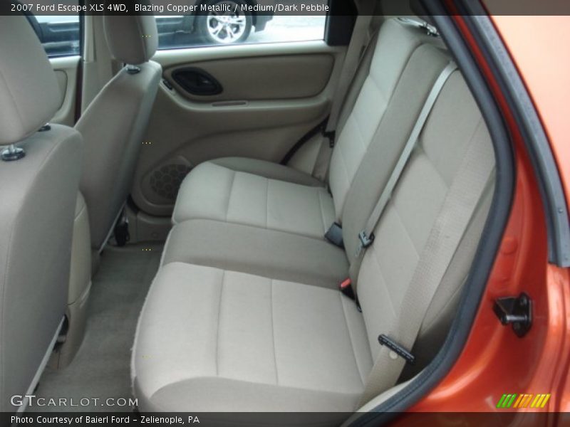 Rear Seat of 2007 Escape XLS 4WD
