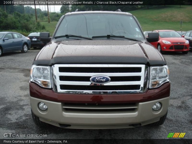 Dark Copper Metallic / Charcoal Black/Chaparral Leather 2008 Ford Expedition EL King Ranch 4x4