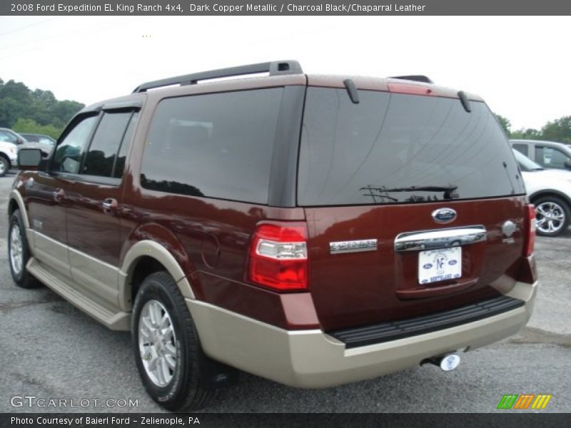 Dark Copper Metallic / Charcoal Black/Chaparral Leather 2008 Ford Expedition EL King Ranch 4x4