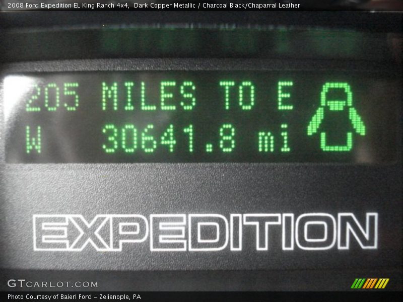 Dark Copper Metallic / Charcoal Black/Chaparral Leather 2008 Ford Expedition EL King Ranch 4x4