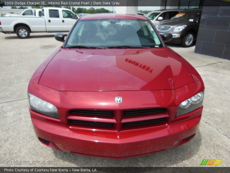 Inferno Red Crystal Pearl / Dark Slate Gray 2009 Dodge Charger SE