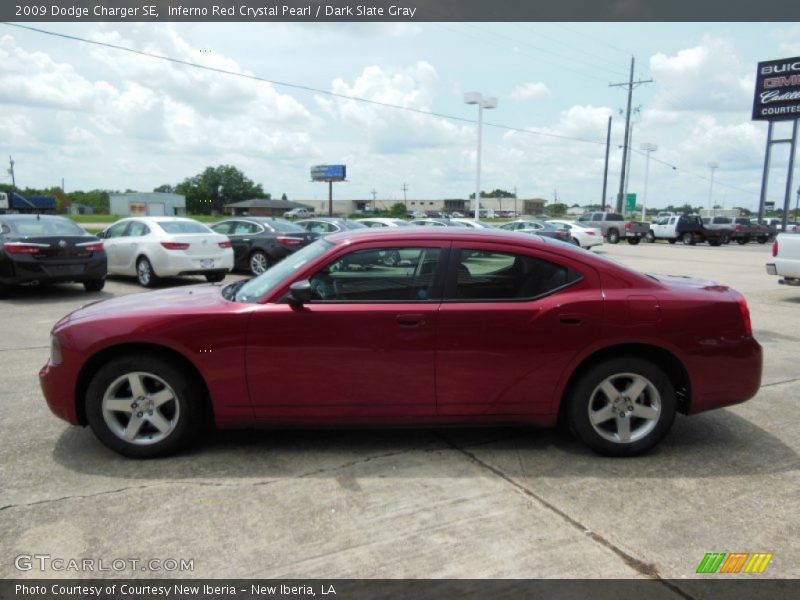 Inferno Red Crystal Pearl / Dark Slate Gray 2009 Dodge Charger SE