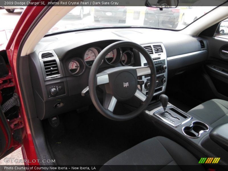 Inferno Red Crystal Pearl / Dark Slate Gray 2009 Dodge Charger SE