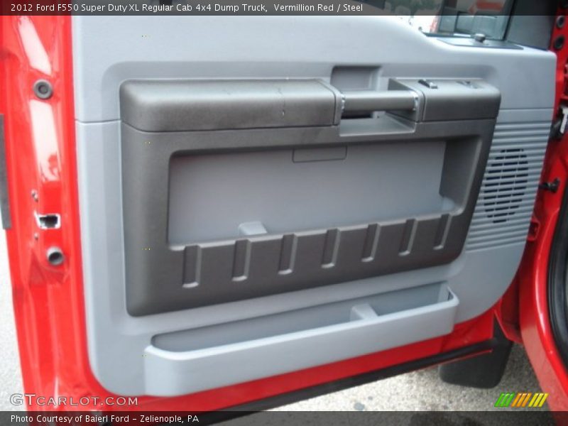 Vermillion Red / Steel 2012 Ford F550 Super Duty XL Regular Cab 4x4 Dump Truck