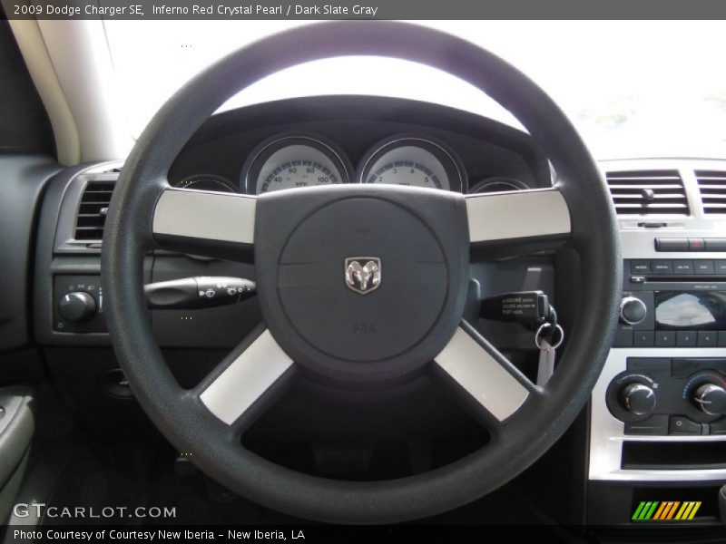 Inferno Red Crystal Pearl / Dark Slate Gray 2009 Dodge Charger SE