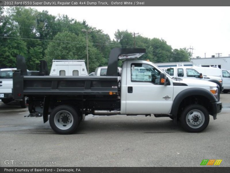 Oxford White / Steel 2012 Ford F550 Super Duty XL Regular Cab 4x4 Dump Truck