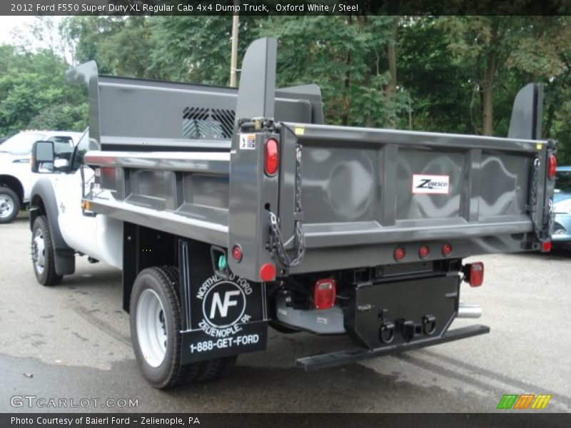 Oxford White / Steel 2012 Ford F550 Super Duty XL Regular Cab 4x4 Dump Truck