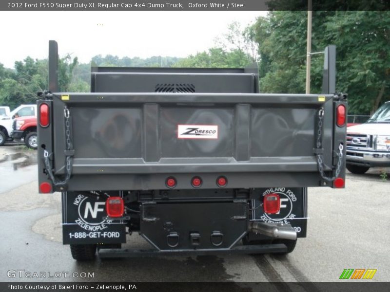 Oxford White / Steel 2012 Ford F550 Super Duty XL Regular Cab 4x4 Dump Truck