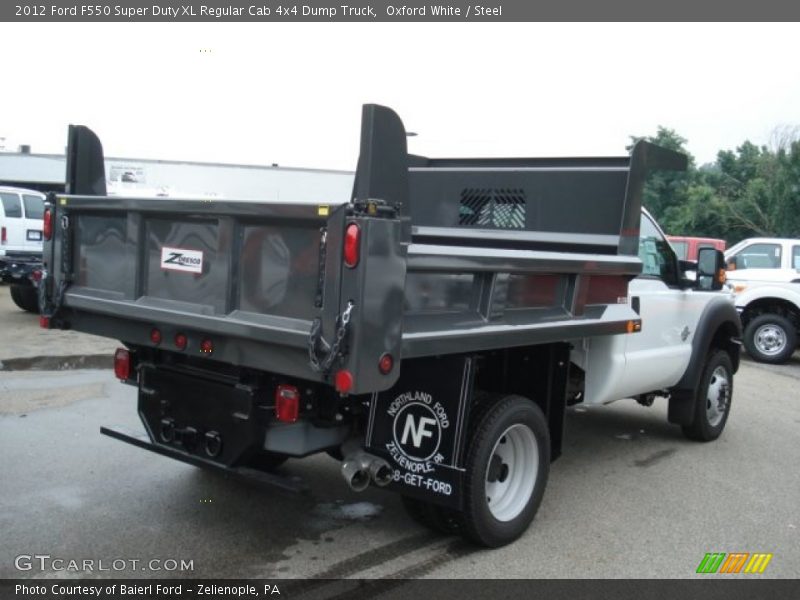 Oxford White / Steel 2012 Ford F550 Super Duty XL Regular Cab 4x4 Dump Truck