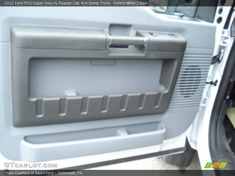 Oxford White / Steel 2012 Ford F550 Super Duty XL Regular Cab 4x4 Dump Truck