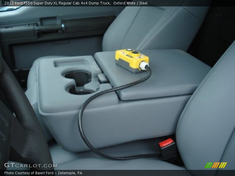 Oxford White / Steel 2012 Ford F550 Super Duty XL Regular Cab 4x4 Dump Truck