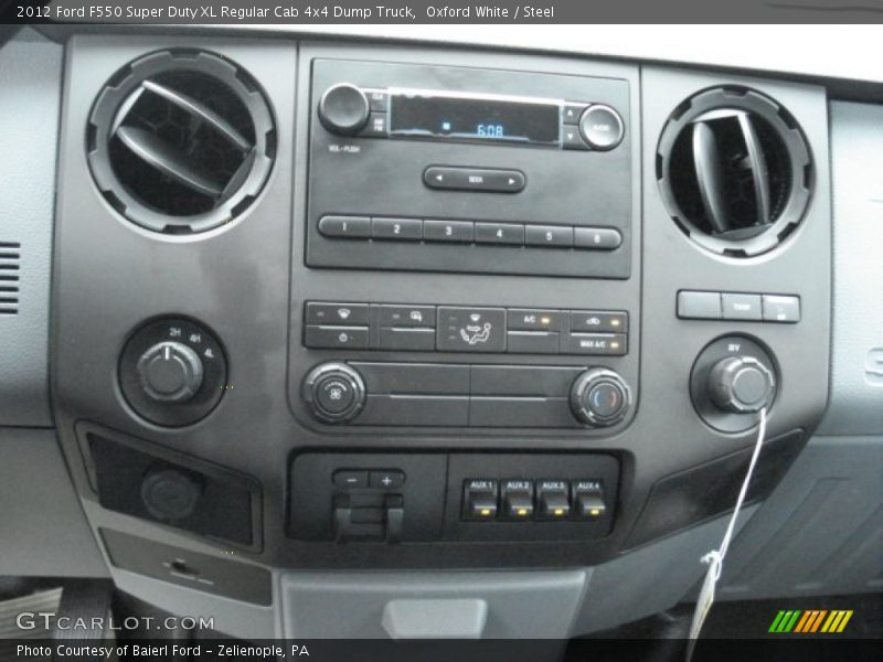 Oxford White / Steel 2012 Ford F550 Super Duty XL Regular Cab 4x4 Dump Truck