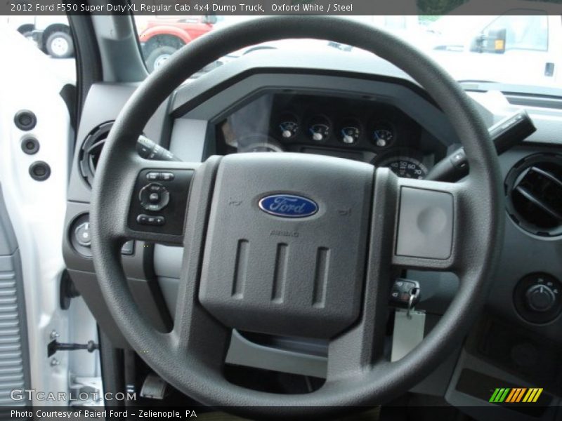 Oxford White / Steel 2012 Ford F550 Super Duty XL Regular Cab 4x4 Dump Truck