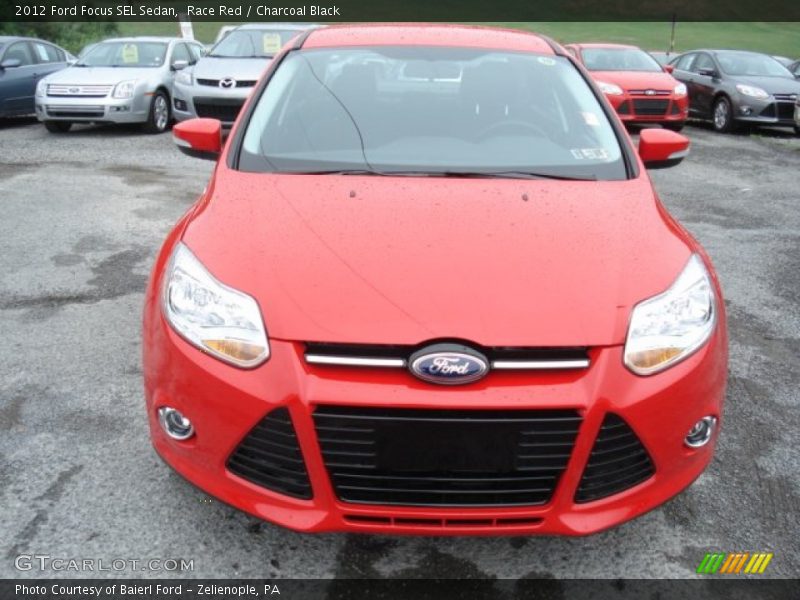 Race Red / Charcoal Black 2012 Ford Focus SEL Sedan