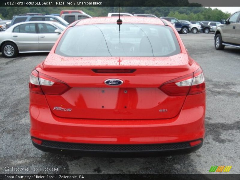 Race Red / Charcoal Black 2012 Ford Focus SEL Sedan