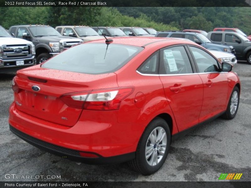 Race Red / Charcoal Black 2012 Ford Focus SEL Sedan