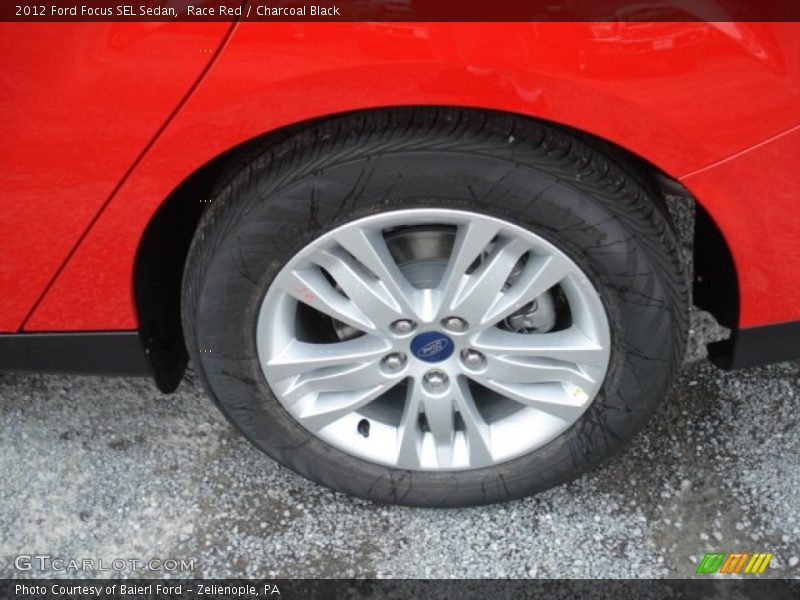 Race Red / Charcoal Black 2012 Ford Focus SEL Sedan