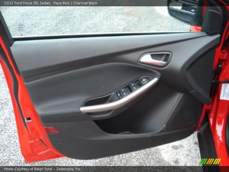 Race Red / Charcoal Black 2012 Ford Focus SEL Sedan