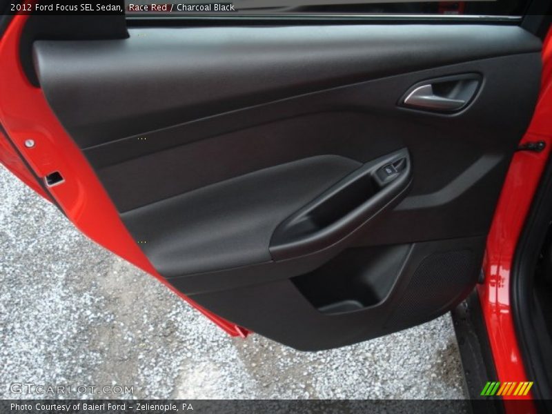 Race Red / Charcoal Black 2012 Ford Focus SEL Sedan