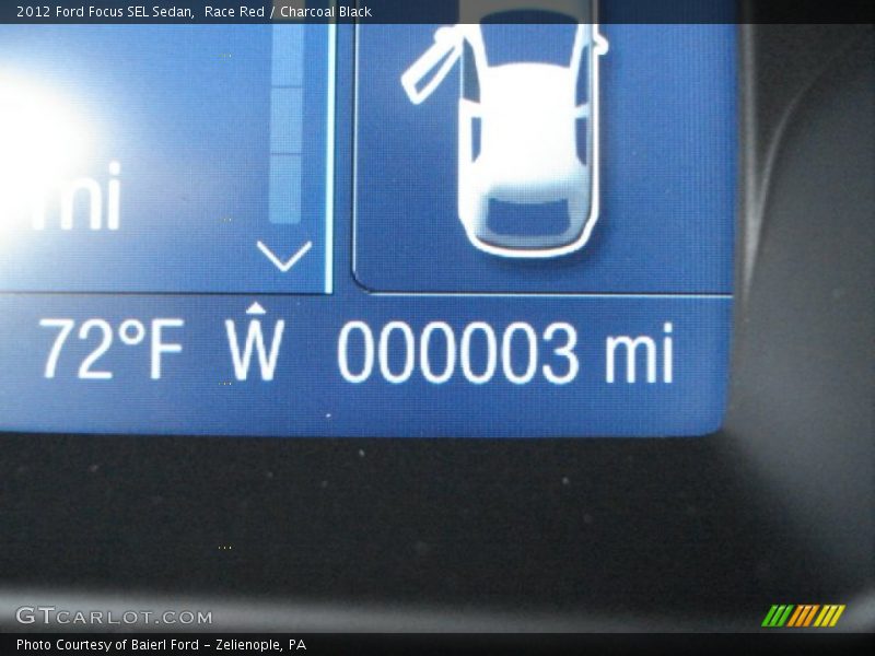 Race Red / Charcoal Black 2012 Ford Focus SEL Sedan