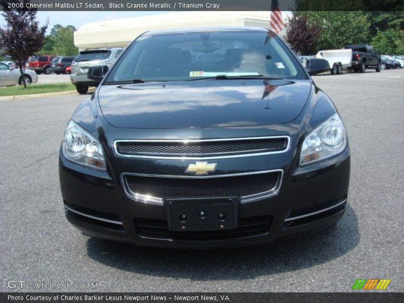 Black Granite Metallic / Titanium Gray 2008 Chevrolet Malibu LT Sedan