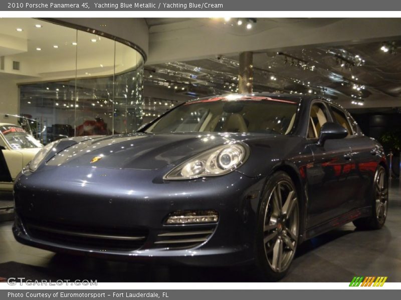Yachting Blue Metallic / Yachting Blue/Cream 2010 Porsche Panamera 4S
