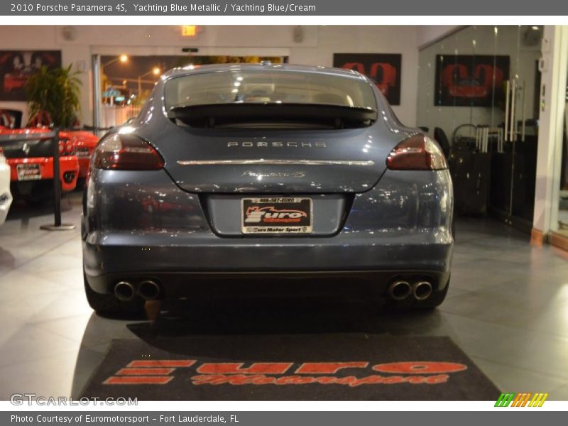 Yachting Blue Metallic / Yachting Blue/Cream 2010 Porsche Panamera 4S