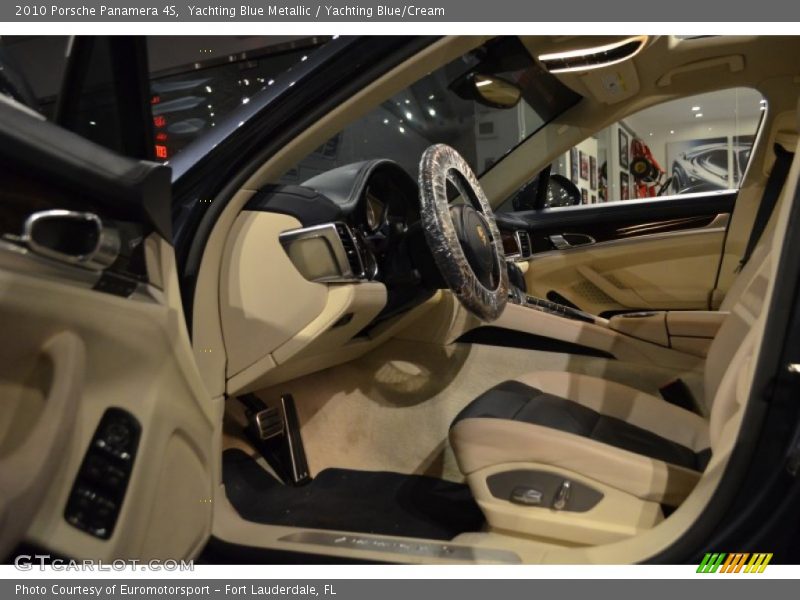 Yachting Blue Metallic / Yachting Blue/Cream 2010 Porsche Panamera 4S