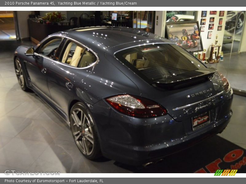 Yachting Blue Metallic / Yachting Blue/Cream 2010 Porsche Panamera 4S