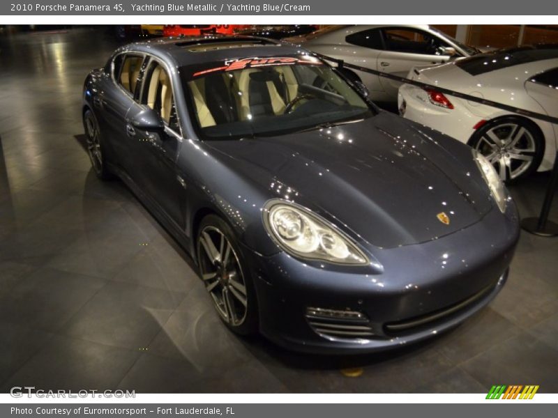 Yachting Blue Metallic / Yachting Blue/Cream 2010 Porsche Panamera 4S