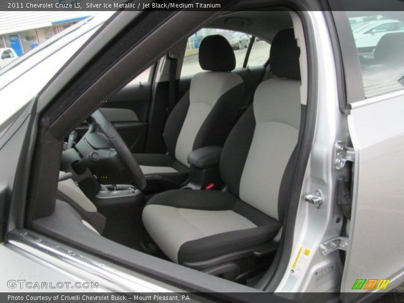 Silver Ice Metallic / Jet Black/Medium Titanium 2011 Chevrolet Cruze LS