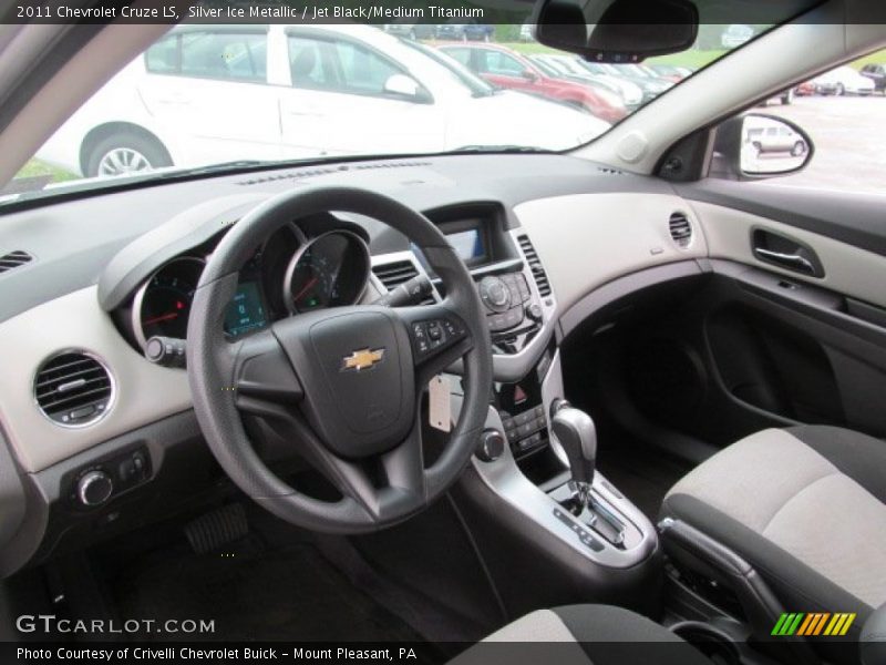 Silver Ice Metallic / Jet Black/Medium Titanium 2011 Chevrolet Cruze LS