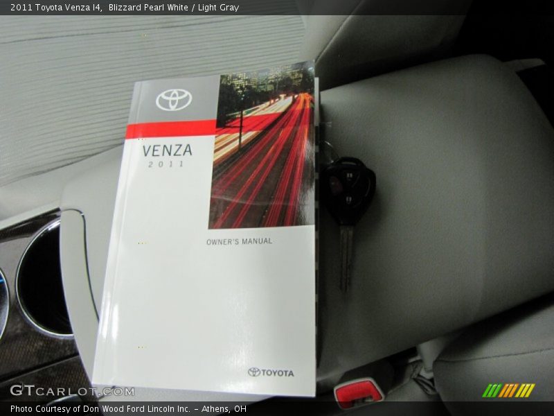 Blizzard Pearl White / Light Gray 2011 Toyota Venza I4