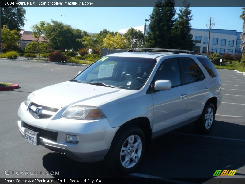Starlight Silver Metallic / Ebony 2004 Acura MDX