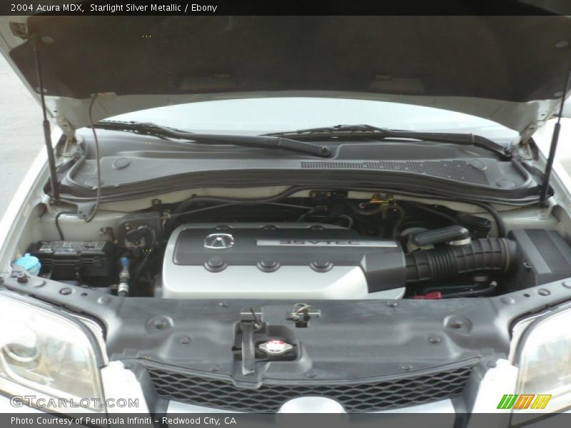 Starlight Silver Metallic / Ebony 2004 Acura MDX