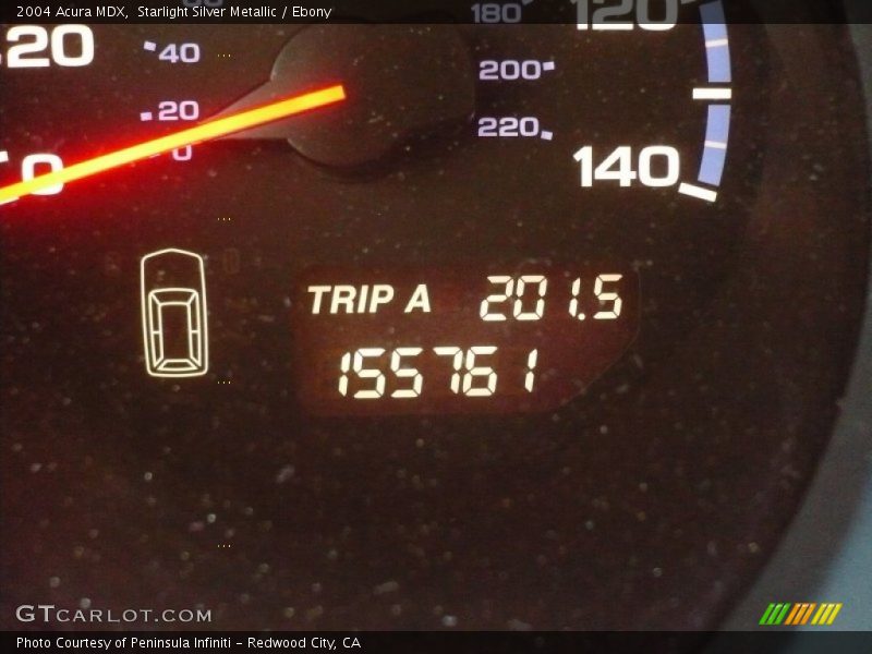 Starlight Silver Metallic / Ebony 2004 Acura MDX