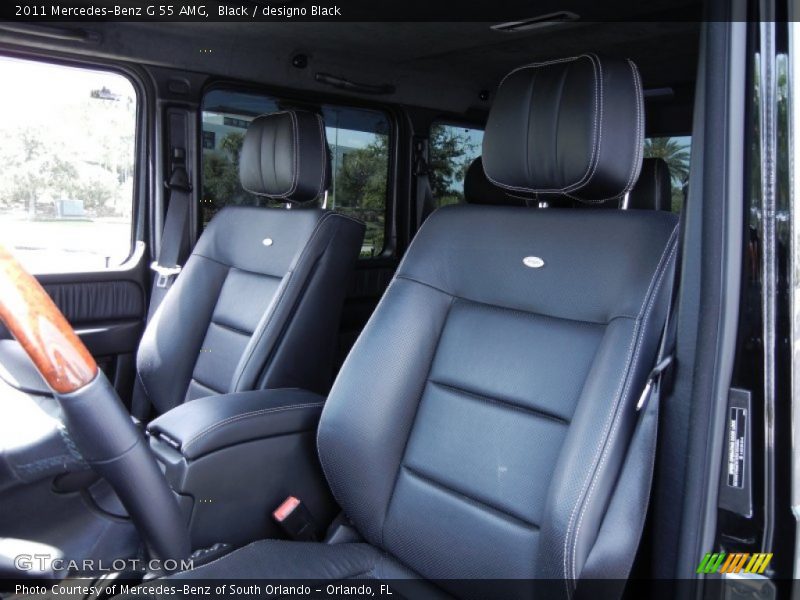  2011 G 55 AMG designo Black Interior