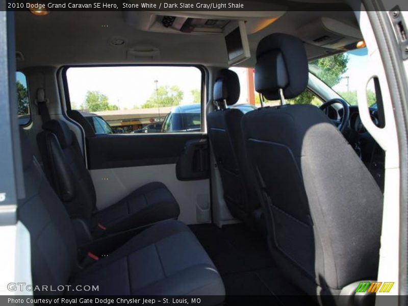 Stone White / Dark Slate Gray/Light Shale 2010 Dodge Grand Caravan SE Hero