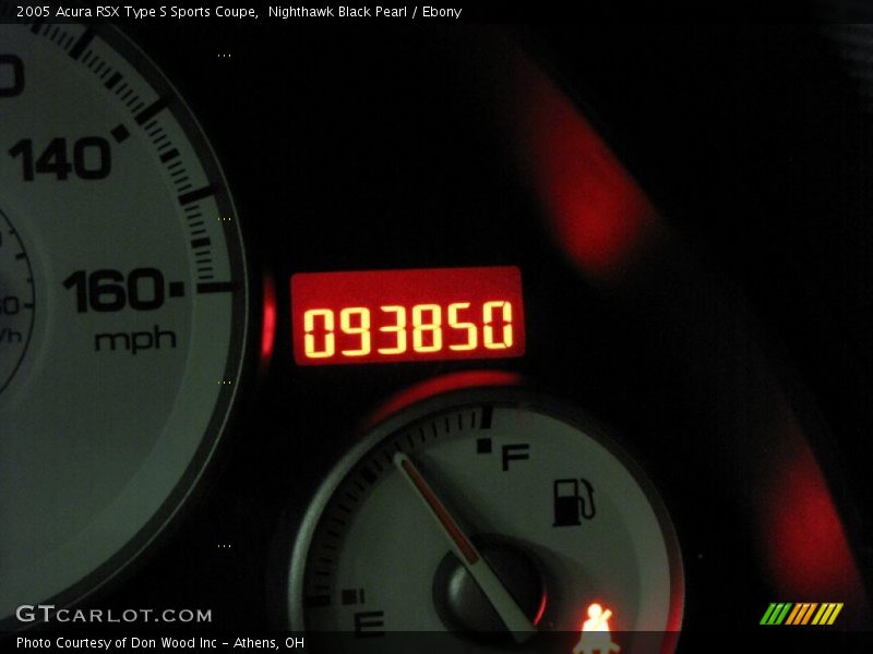 Nighthawk Black Pearl / Ebony 2005 Acura RSX Type S Sports Coupe