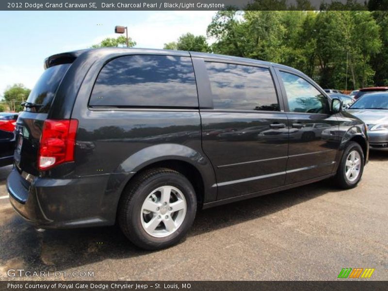Dark Charcoal Pearl / Black/Light Graystone 2012 Dodge Grand Caravan SE