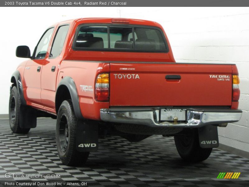 Radiant Red / Charcoal 2003 Toyota Tacoma V6 Double Cab 4x4