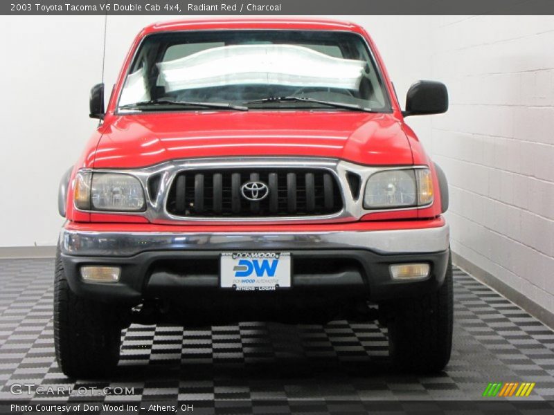 Radiant Red / Charcoal 2003 Toyota Tacoma V6 Double Cab 4x4
