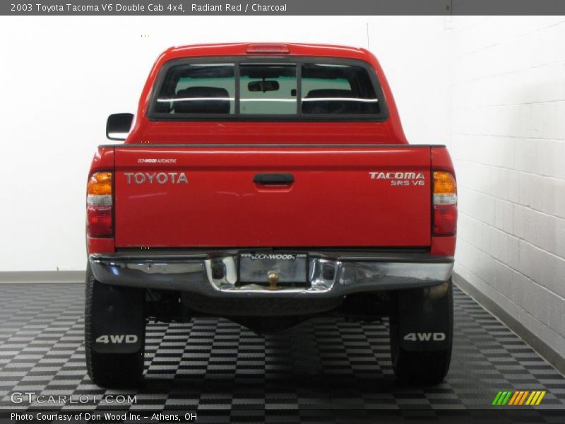 Radiant Red / Charcoal 2003 Toyota Tacoma V6 Double Cab 4x4