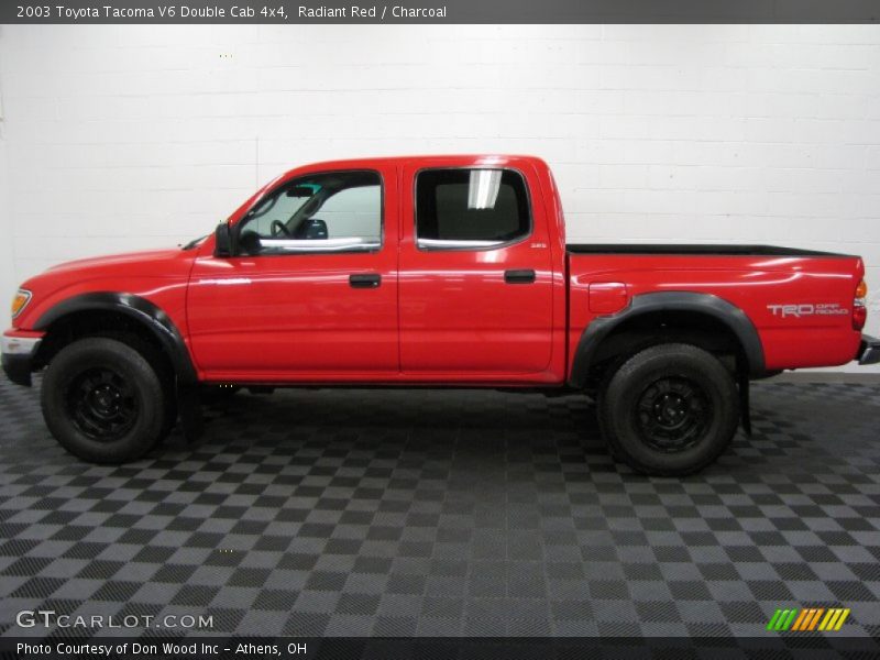 Radiant Red / Charcoal 2003 Toyota Tacoma V6 Double Cab 4x4
