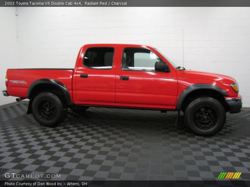 Radiant Red / Charcoal 2003 Toyota Tacoma V6 Double Cab 4x4