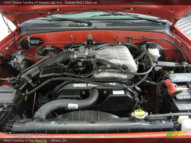 Radiant Red / Charcoal 2003 Toyota Tacoma V6 Double Cab 4x4