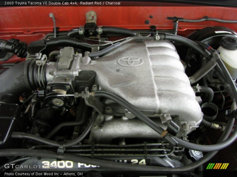 Radiant Red / Charcoal 2003 Toyota Tacoma V6 Double Cab 4x4