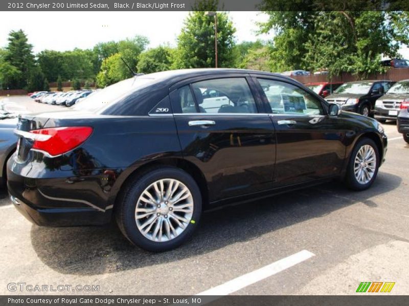 Black / Black/Light Frost 2012 Chrysler 200 Limited Sedan
