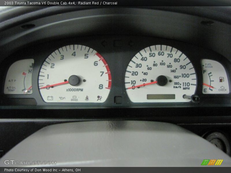Radiant Red / Charcoal 2003 Toyota Tacoma V6 Double Cab 4x4